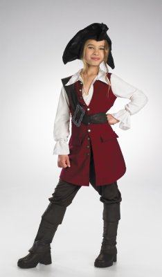 Disney Elizabeth Pirate Deluxe Child 10-12