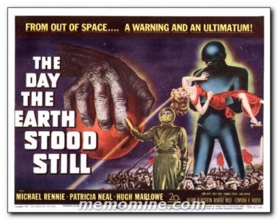 Day the Earth Stood Still Title Card from the Science Fiction 20th century classic