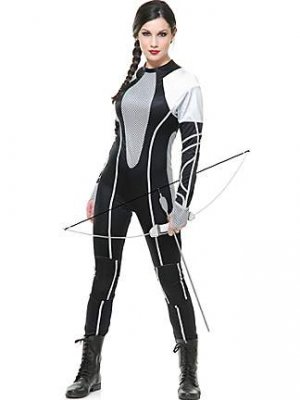 Hunger Games 2 Catching Fire inspired Sexy Hunter Jumpsuit Halloween Costume