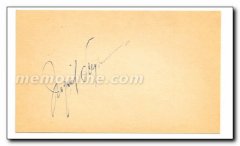 Bergman Ingrid signed autograph page