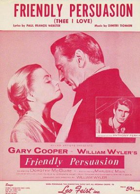 Frendly Persuasion Gary Cooper Anthony Perkins 1956