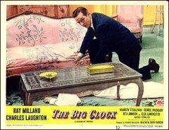 BIG CLOCK 1948 movie. Staring Ray Milland, Charles Laughton # 7