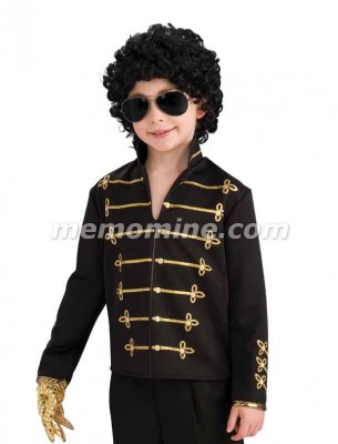 Michael Jackson BLACK MILITARY JACKET Child Costume PRE-SALE