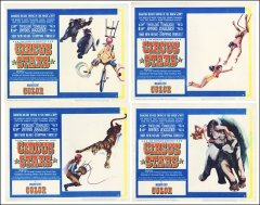 Circus Stars Popov Russian Circus 1960 4 card set