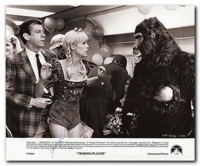Trading Places signed still Jamie Lee Curtis
