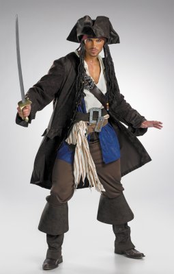 Disney Adult Jack Sparrow Prestige Costume