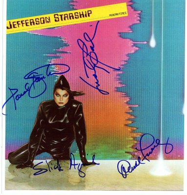 Starship Jefferson Album Cover photo signed by four