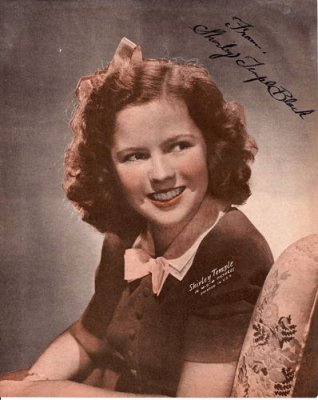 Temple Shirley signed Shirley Temple BlACK