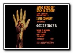 Goldfinger British Quad style James Bond Connery