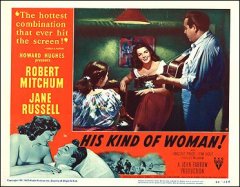 His Kind of Woman Jane Russell pictured Robert Mitchum