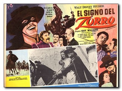 Sign of Zorro Guy Williams Disney Studios multi images reflect different conditions