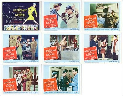 Lieutenant Wore Skirts Rita Moreno Tom Ewell 8 card set 1956