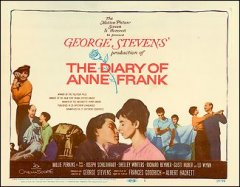 DIARY OF ANNE FRANK 8 card set from the 1959 movie. Staring Mille Perkin, Shelly Winters