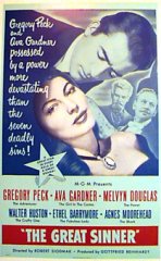 GREAT SINNER Gregory Peck Ava Gardner
