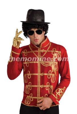 Michael Jackson RED MILITARY JACKET Adult Costume PRE-SALE