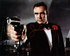 Connery Sean 007 James Bond rare red signature