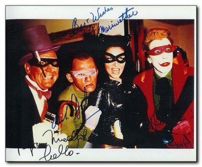 Batman Villens Copy of Photo with signatures