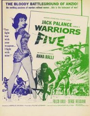 WARRIORS FIVE Jack Palance