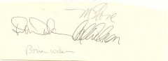 Beach Boys signed autograph page
