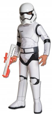 Star Wars Force Awakens Stormtrooper Child Super Deluxe Costume Size S,M,L