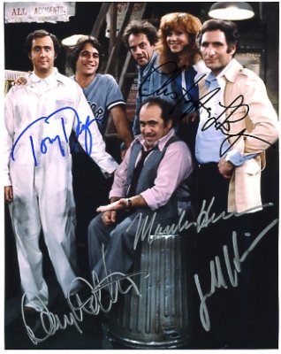 Taxi Cast Signed by Five