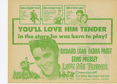 LOVE ME TENDER Elvis Presley, Debra Puget