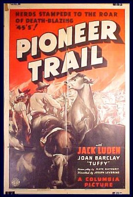 Pioneer Trail Jack Luden 1938 ORIGINAL LINEN BACKED 1SH