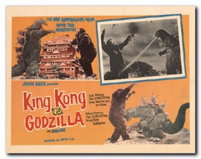 King Kong vs Godzilla great images both pictured