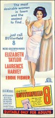 Butterfield 8 Elizabeth Taylor Laurence Harvey Eddie Fisher Australian stone litho 1960