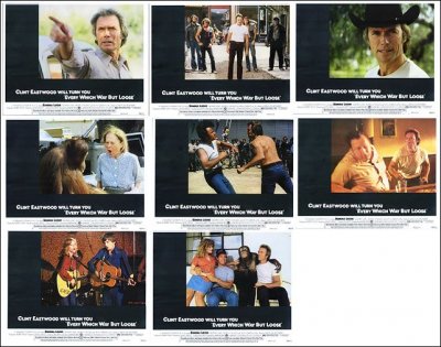Every Which Way But Loose Clint Eastwood 1978 8 card set