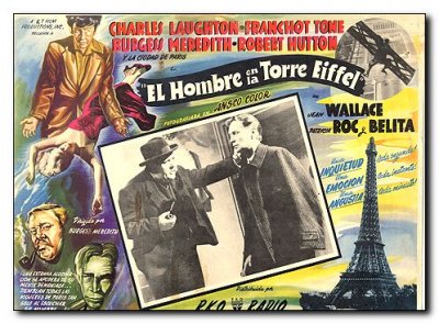 Man on the Eiffel Tower Charles Laughton Franchot Tone Burgess Meredith