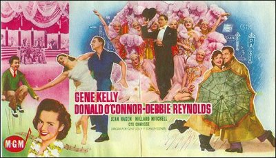 Singing in the Rain Gene Kelly Donald O'Conner Debbie Reynolds double