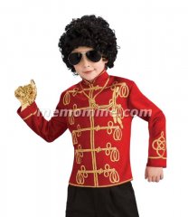 Michael Jackson RED MILITARY JACKET Child Costume PRE-SALE