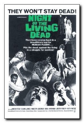 Night of the Living Dead 1968 Hard to get poster Linen backed