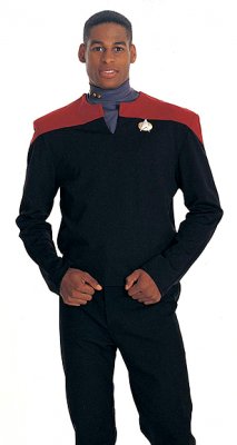Star Trek Deep Space Nine Comander Sisko Red Size M