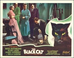 Black Cat Basel Rathbone Alan Lad Hugh Herbert Bela Lugosi