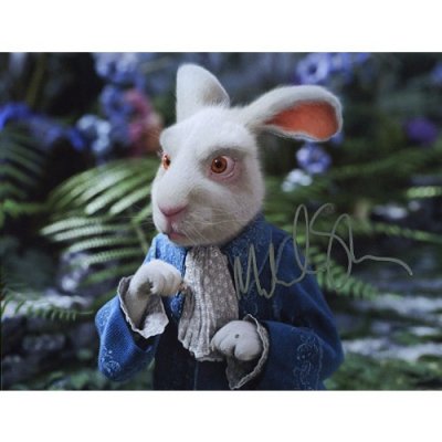 Alice in Wonderland Martin Sheen Rabbit Autograph Copy