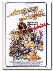 American Grafitti cast signed by four