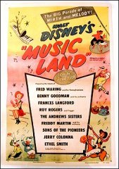 Music Land Disney 1955 Linen backed