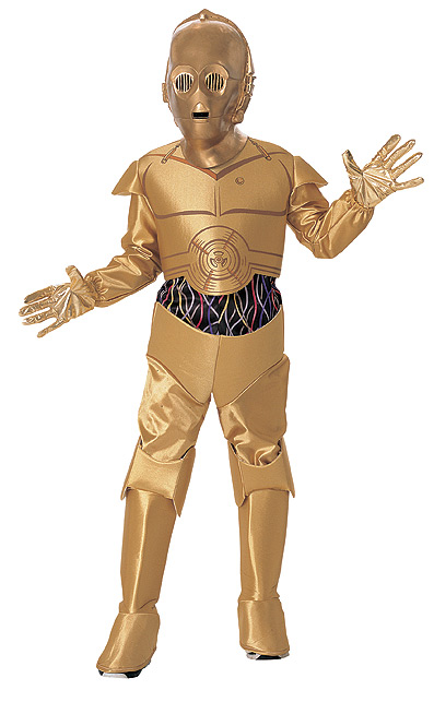 Deluxe C3PO Child Costume Star Wars Size S, M, L - Click Image to Close