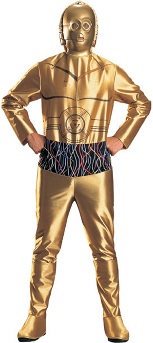 C-3PO Adult Costume Size M - Click Image to Close