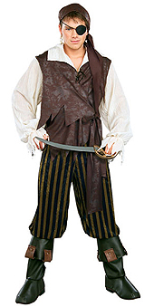 Pirate of Caribbean Adult Costume Size STD