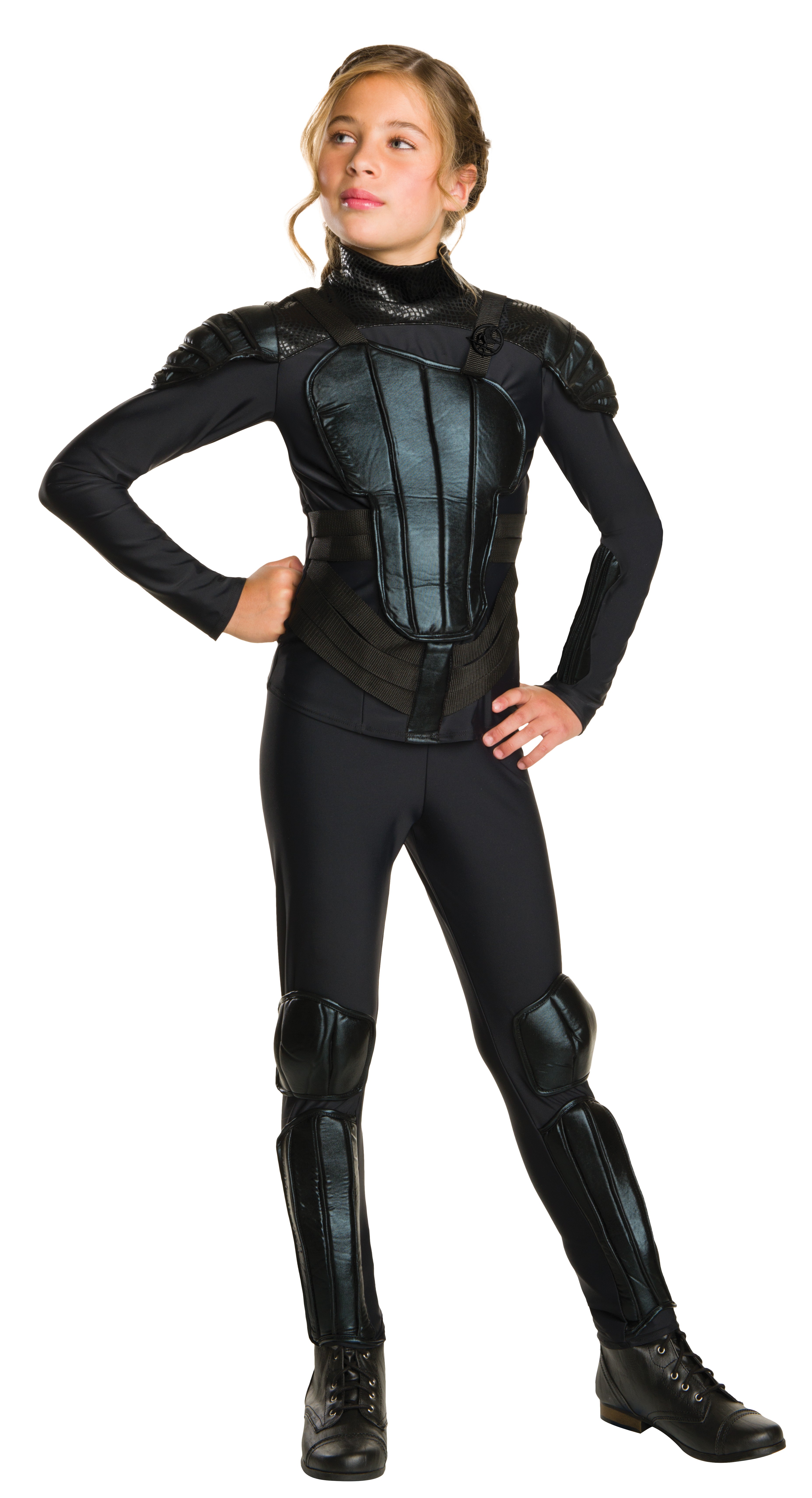 Hunger Games Katniss Rebel Deluxe Child Costume Size S,M - Click Image to Close