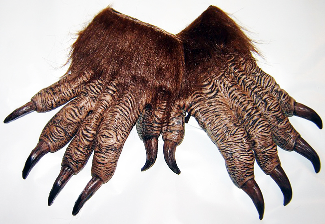Wolfman Latex Hands - Click Image to Close