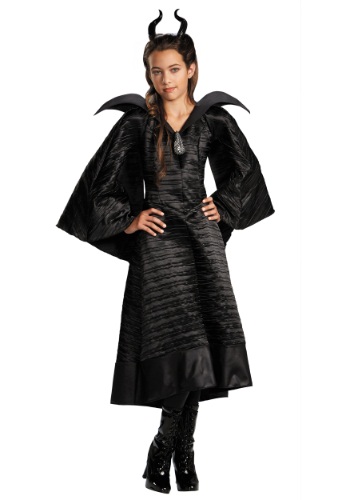 Maleficent Christening Black Gown Child Deluxe Costume - Click Image to Close