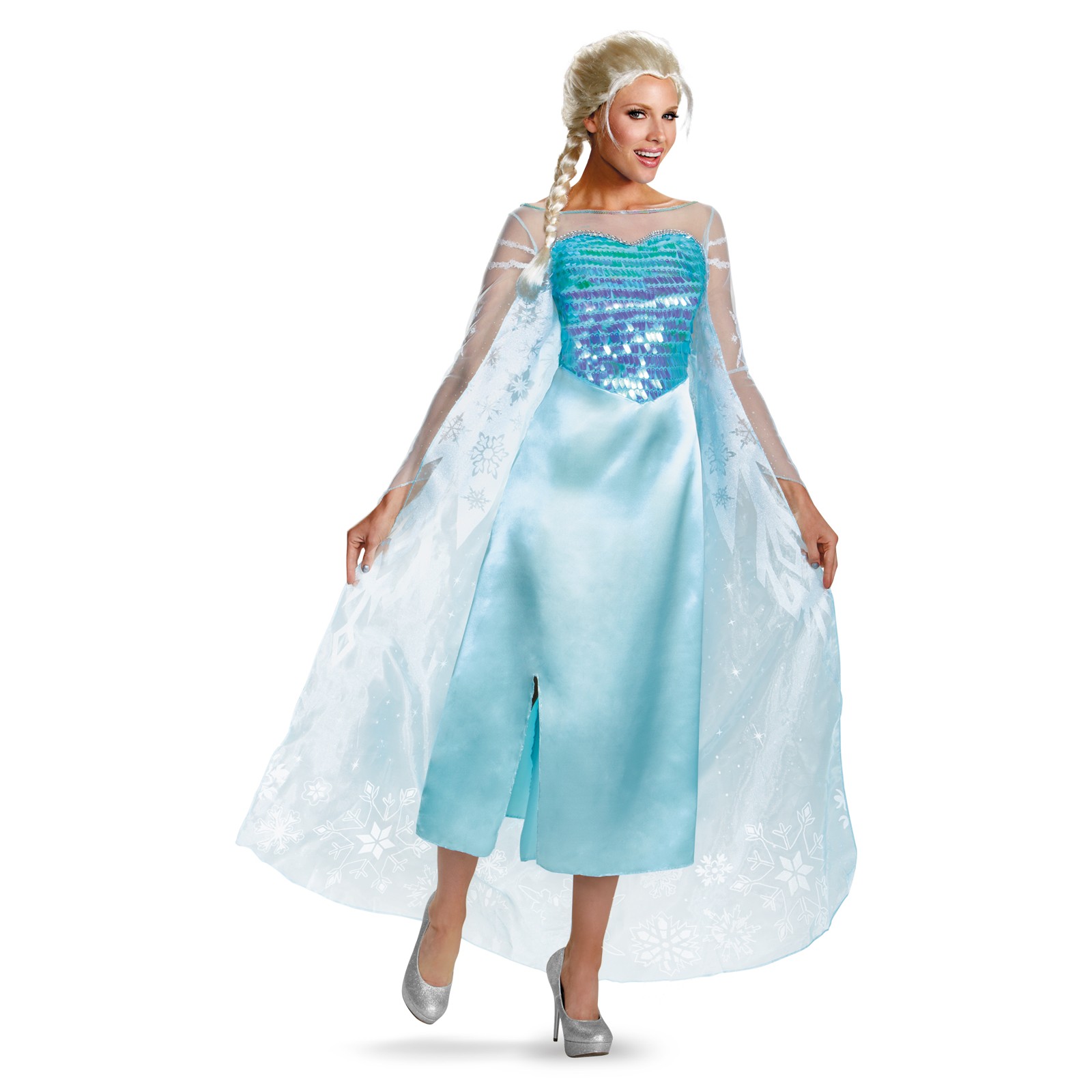 Frozen Elsa Deluxe Adult Costume - Click Image to Close