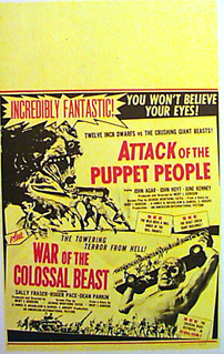 ATTACK OF THE PUPPET PEOPLE War of the Colossal Beast - Click Image to Close