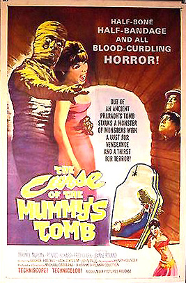 Curse of the Mummy's Tomb 1964 ORIGINAL LINEN BACKED 1SH - Click Image to Close