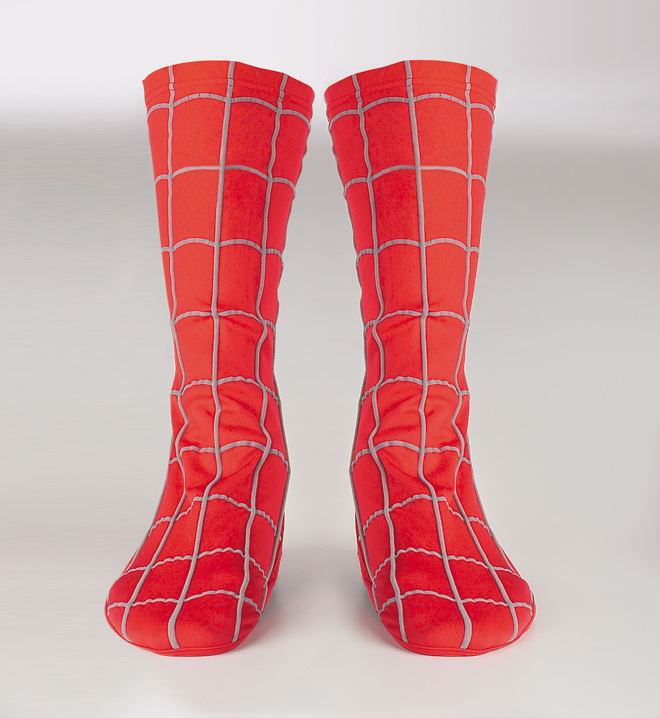 Child Spider-Man Boot Covers - Click Image to Close