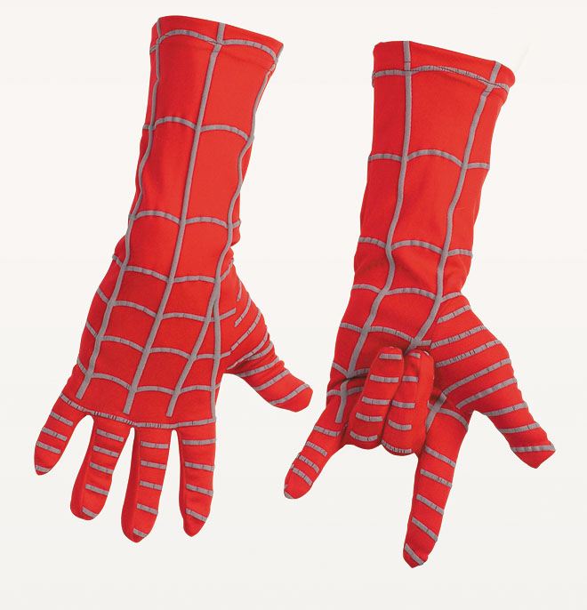 Adult Spiderman Deluxe Gloves - Click Image to Close